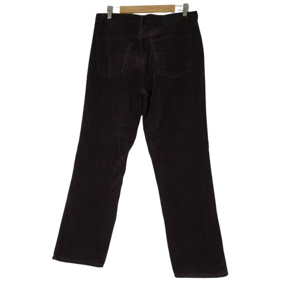 Calvin Klein Jeans women's corduroy pants, maroon burgundy‎ 12 - Picture 2 of 11